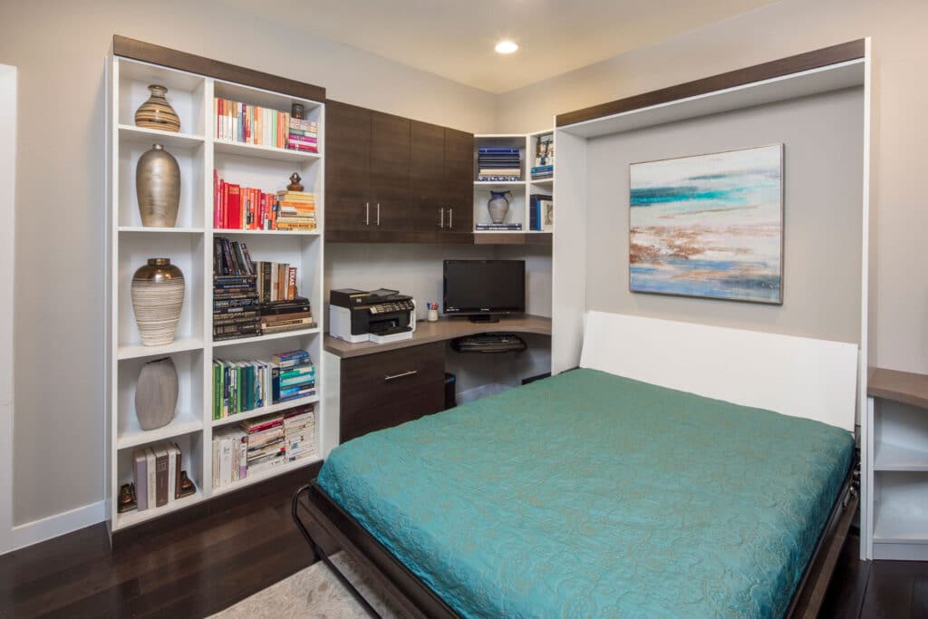 More Space Place can help you design the perfect home office that hosts guests. Let our Austin and San Antonio designers help you find your home's ideal Murphy bed office solution.