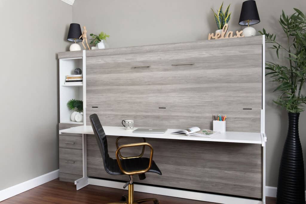 Explore Austin Murphy bed with desk products at More Space Place’s showroom on Anderson Lane.